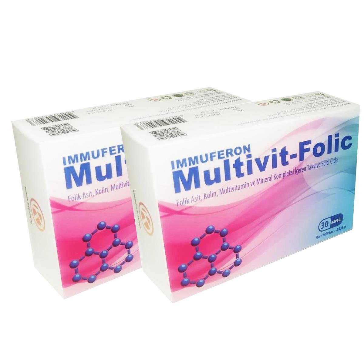 Kuazar İlaç Multivit-Folic 30 Kapsül - 2'li