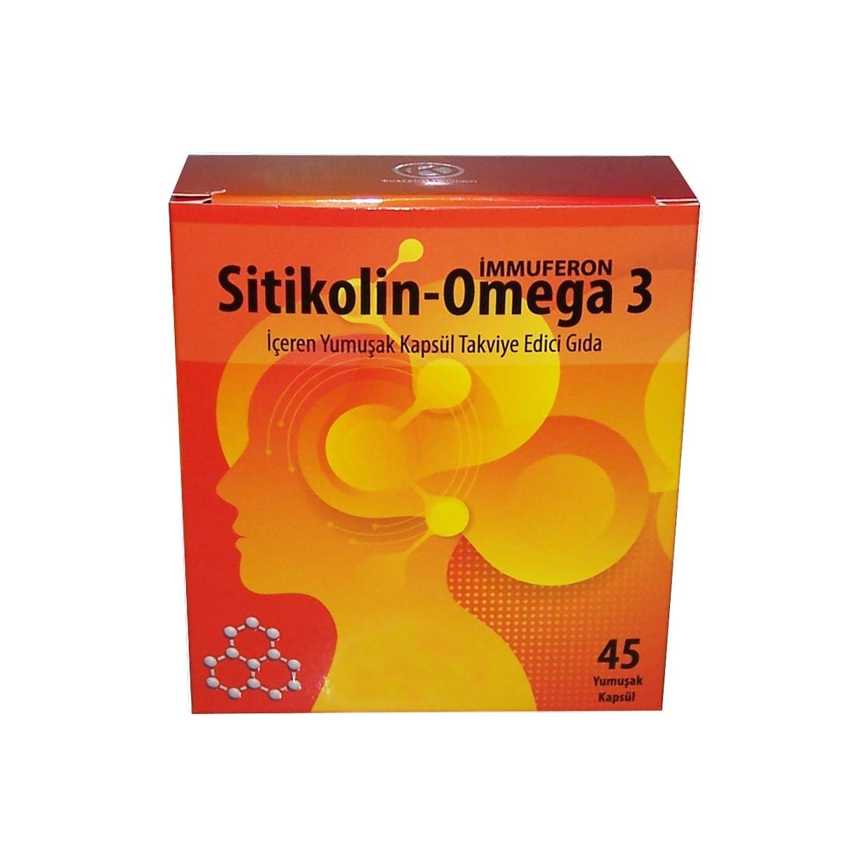 Kuazar İlaç Sitikolin-Omega 3 45 Yumuşak Kapsül