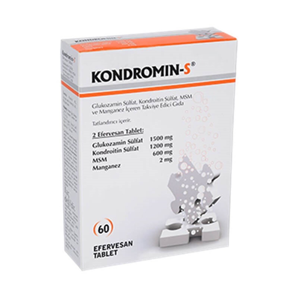 Kuazar Kondromin-S + MSM 60 Efervesan Tablet