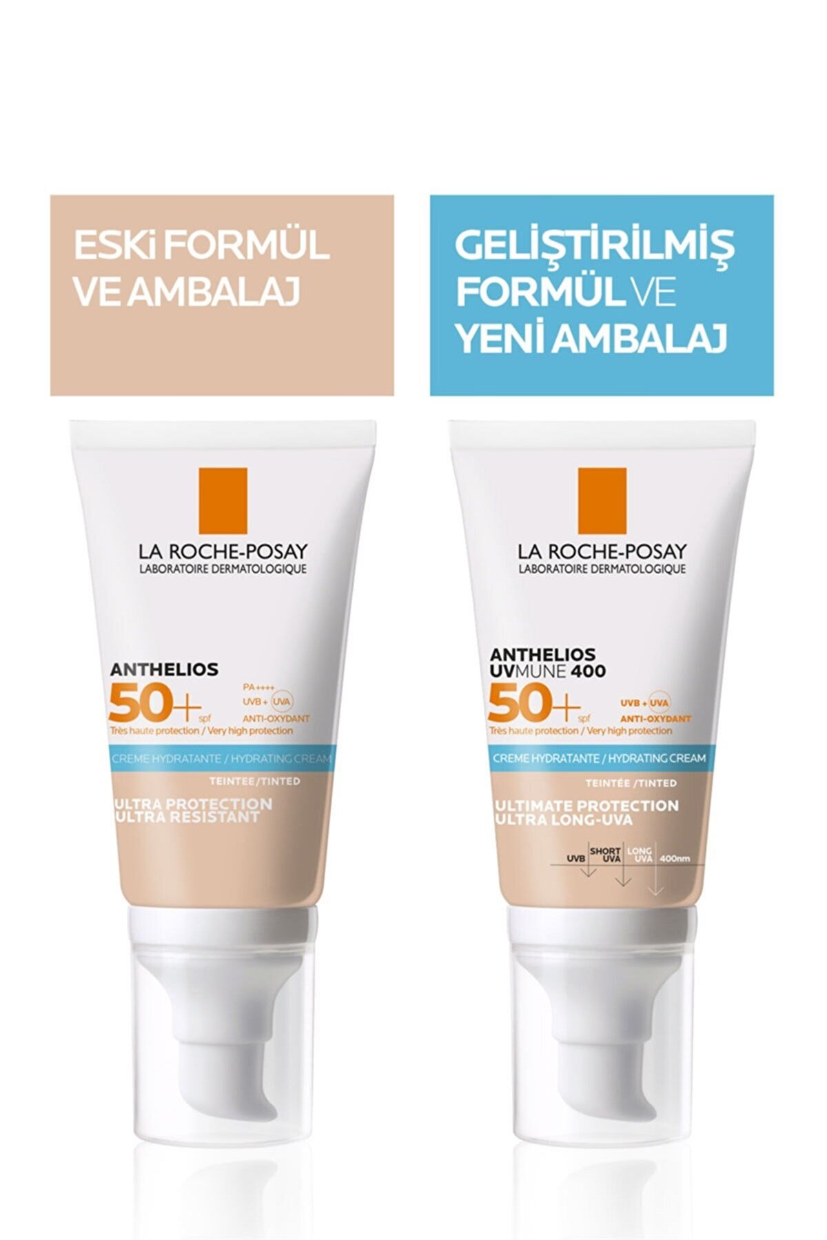 La Roche La Roche Posay Anthelios Uvmune SPF50 + Nemlendirici Güneş Kremi 50 ml - Tinted