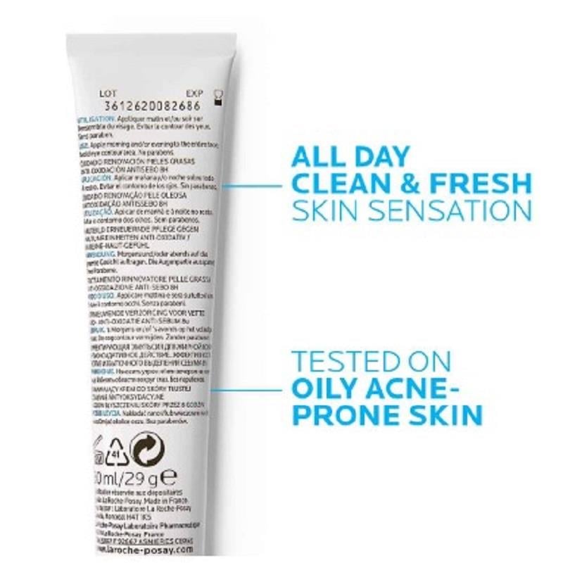 La Roche Posay La Roche Posay Effaclar K + Siyah Nokta Görünümü Karşıtı Sebum Düzenleyici Yağlı Ciltler İçin Bakım Kremi 40 ml