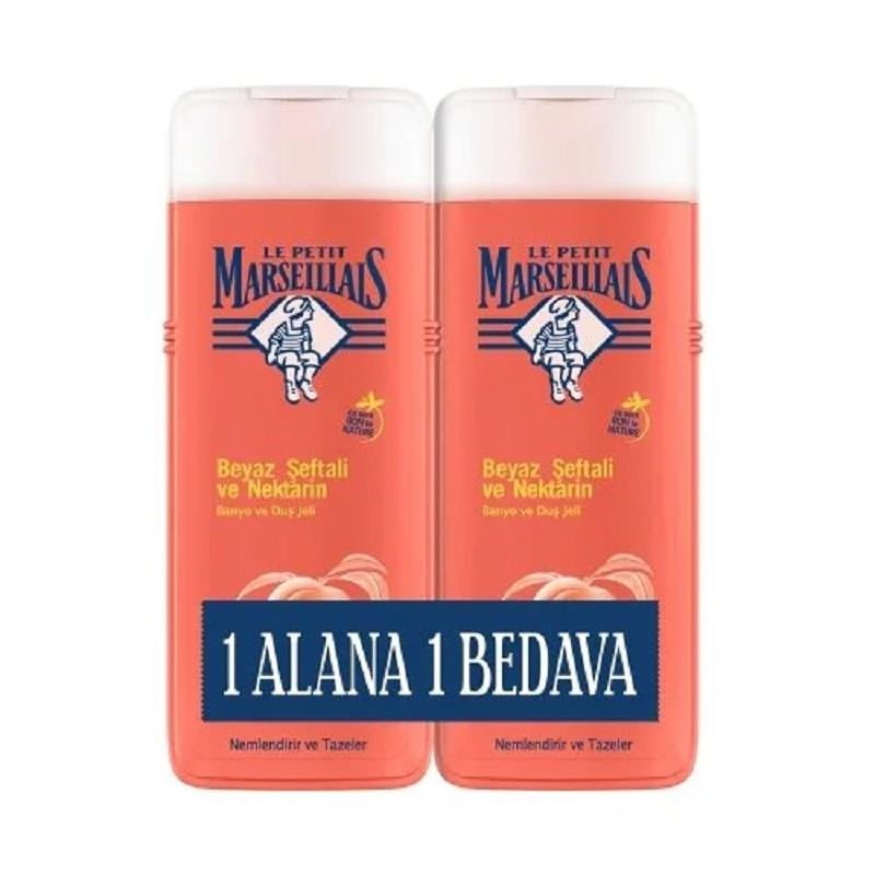 Le Petit Marseillais Le Petit Marseillais Duş Jeli Beyaz Şeftali ve Nektarin 400 ml - 2 Adet