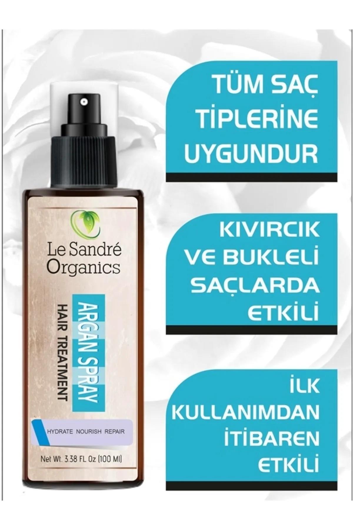 Le Sandre Organics Le Sandre Organics Argan ve Keratin Aşırı Yıpranmış ve Dökülen Saçlara Özel Serum 100 ml