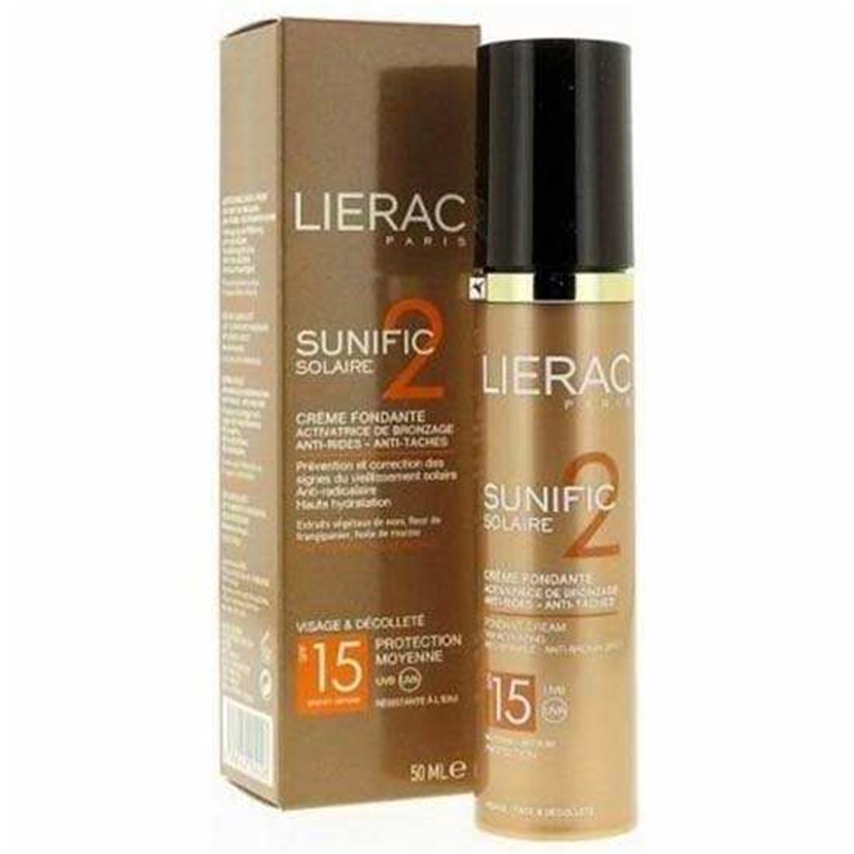 Lierac Lierac Sunific Solaire 2 Yüz Ve Dekolte Bölgesi İçin Güneş Kremi Spf 15 50 Ml Melt İn Cream