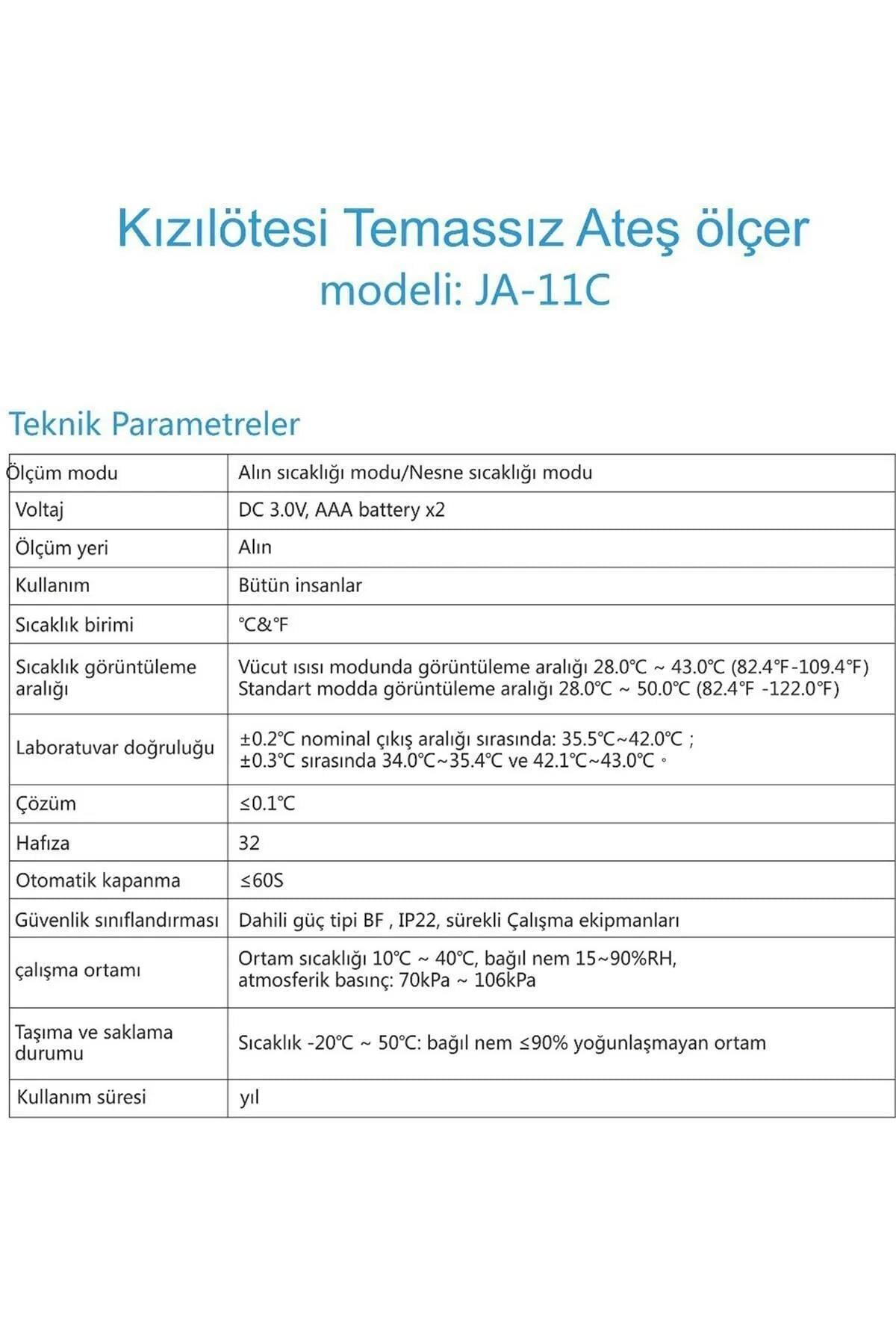 Life Net Life Net Temassız Ateş Ölçer JA/11C
