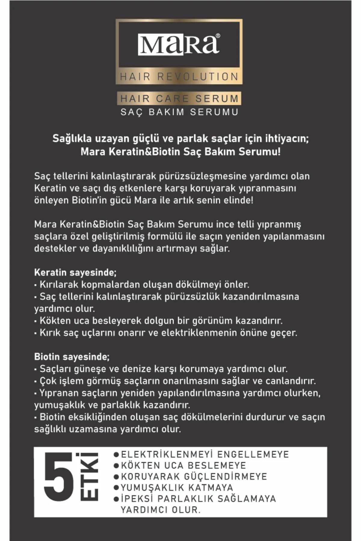 Mara Mara Hair Keratin Biotin Saç Serumu 100 ml