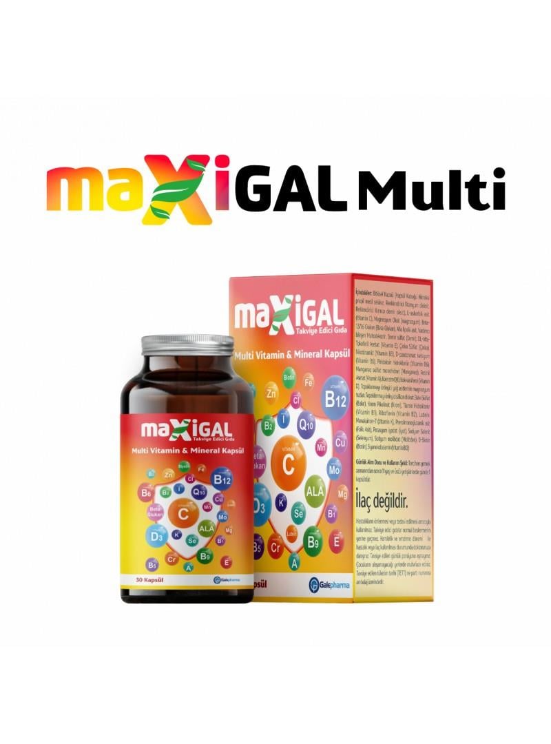 Maxigal Maxigal Multivitamin Multimineral 30 Kapsül