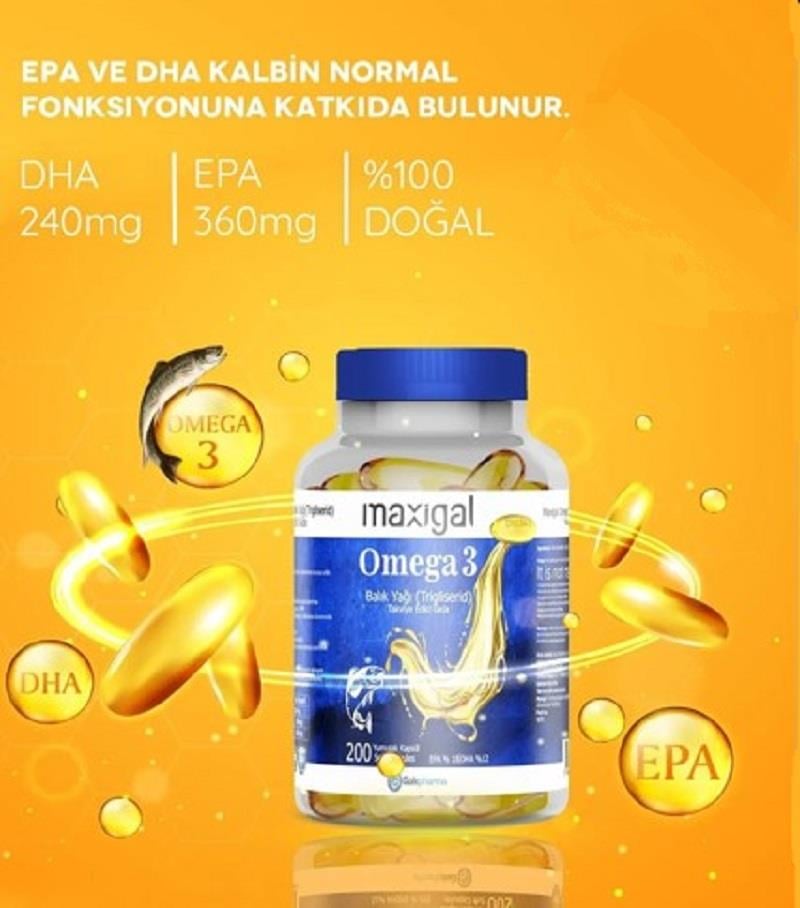 Maxigal Maxigal Omega 3 200 Kapsül