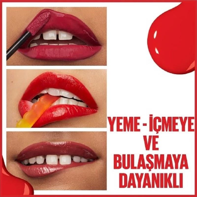 Maybelline Maybelline Super Stay Vinyl İnk Kalıcı Likit Parlak Ruj - 55 Royal