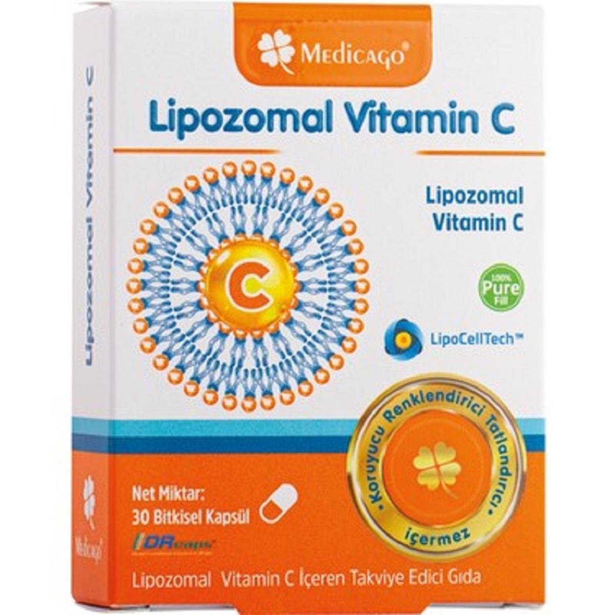MEDİCAGO Medicago Lipozomal Vitamin C 30 Kapsül