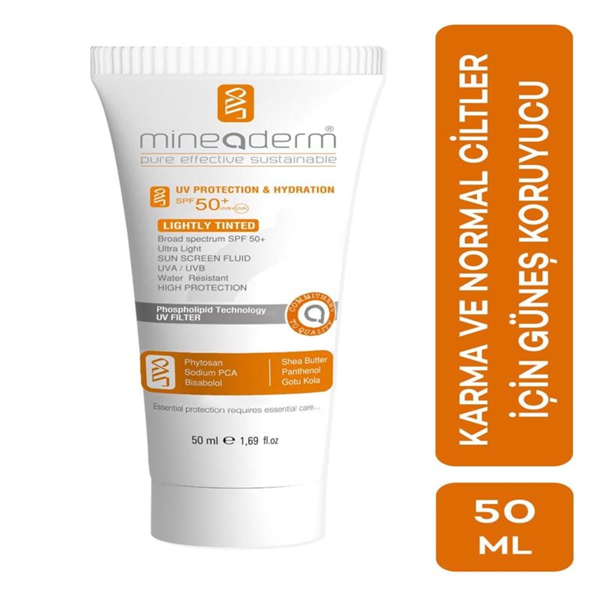 MineaDerm Mineaderm UV Protection & Hydration Lightly Tinted SPF50 50 ml