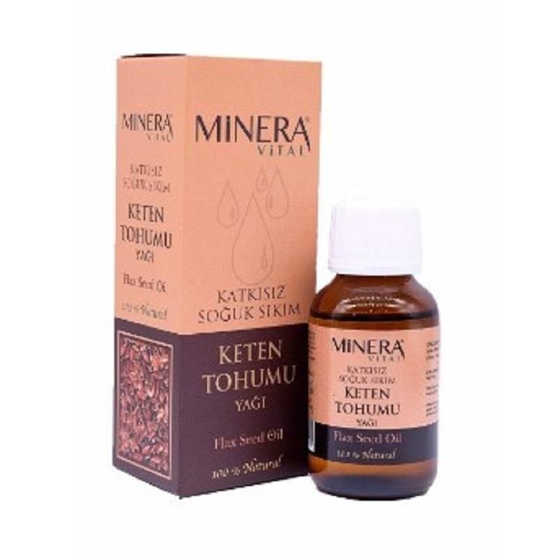 Minera Vital Minera Vital Keten Tohumu Yağı 50 ml (Soğuk Pres)