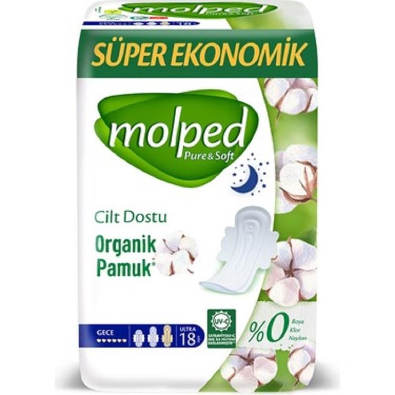 Molped Molped Pure & Soft Super Eko Gece 18'li