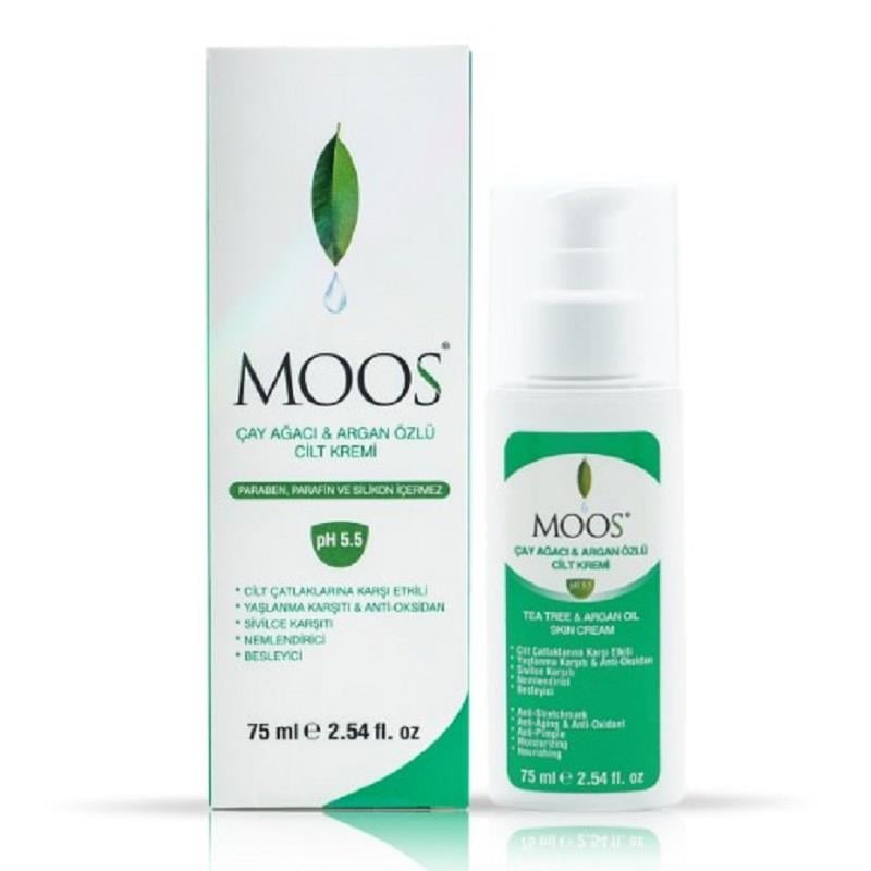 Moos Moos Çay Ağacı ve Argan Özlü Krem 75 ml