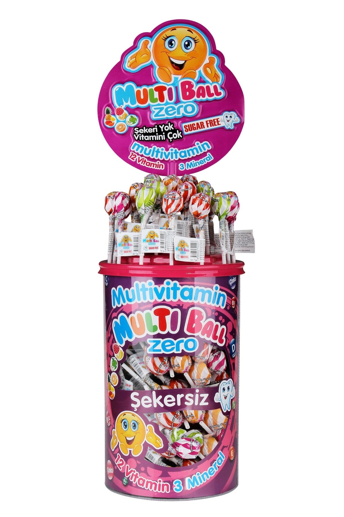 Multiball Multiball Lolipop Multivitamin Zero 150'li Paket