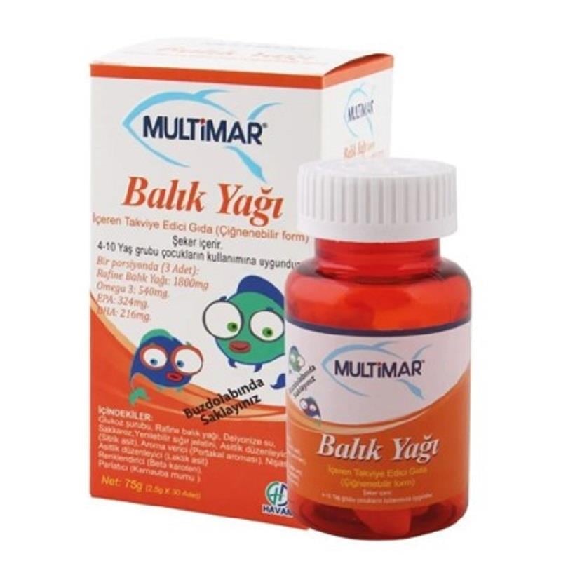 Multimar Multimar Balık Yağı Çiğnenebilir Form Gummy 30'lu