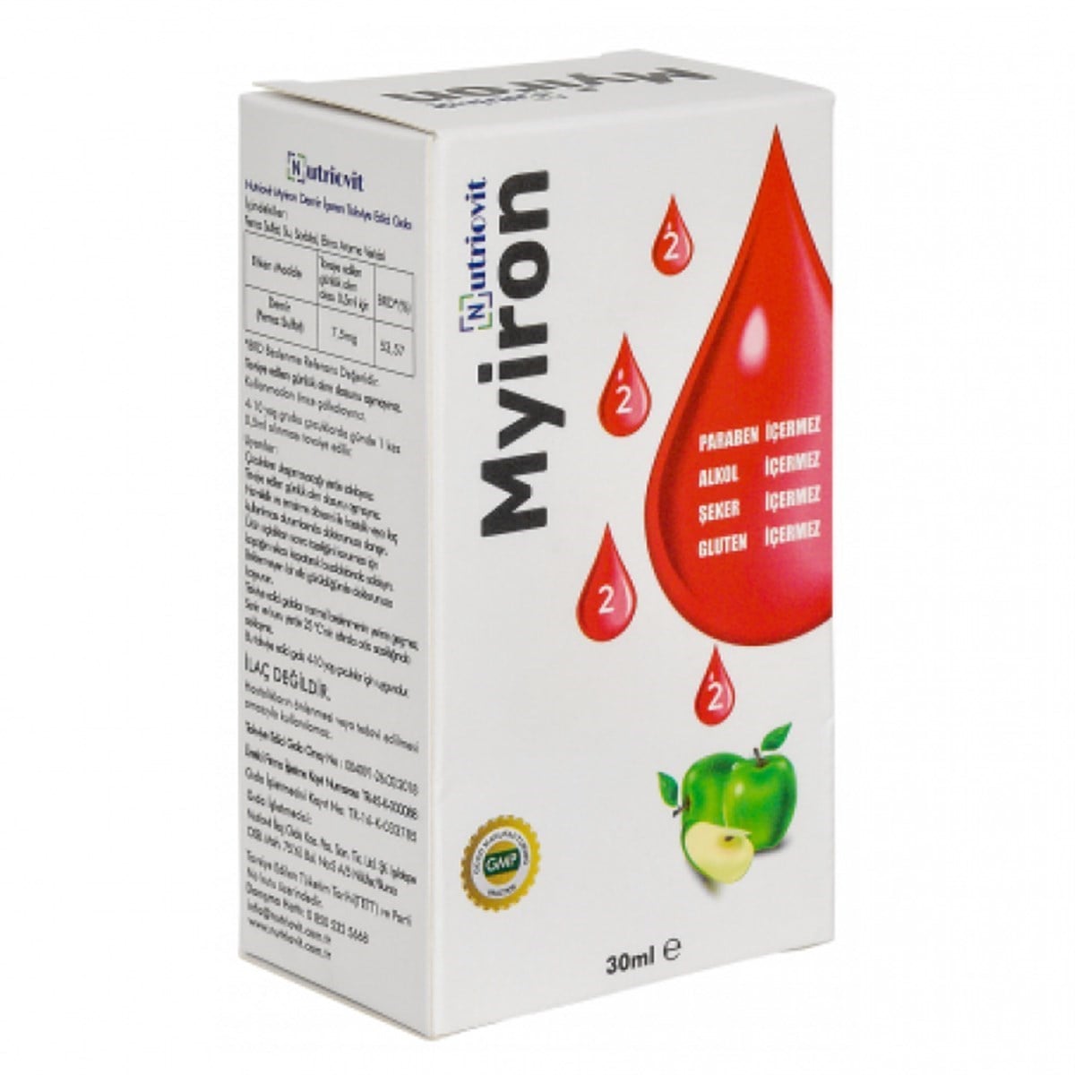 Myiron Myiron Parabensiz Demir Damlası 30 ml