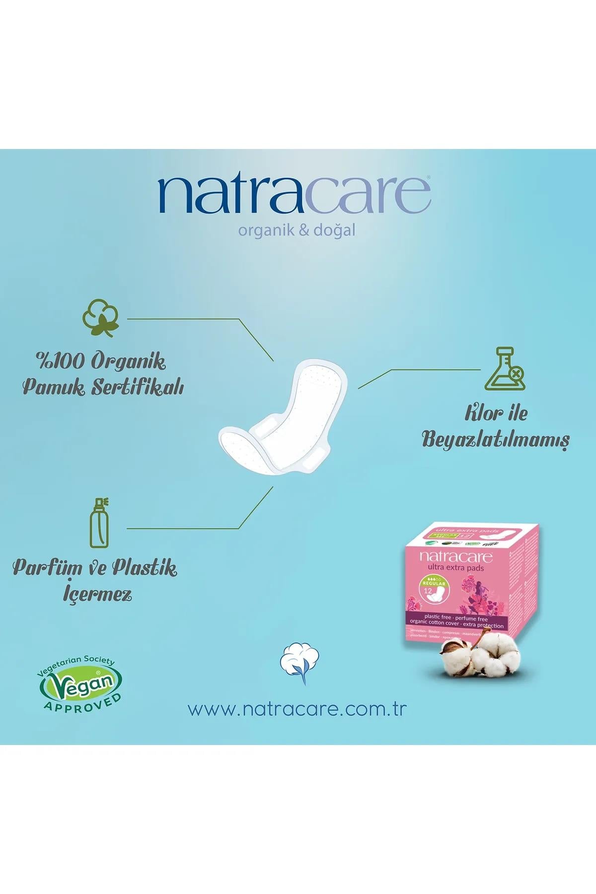 Natracare Natracare Ultra Ekstra Ped Normal 12'li