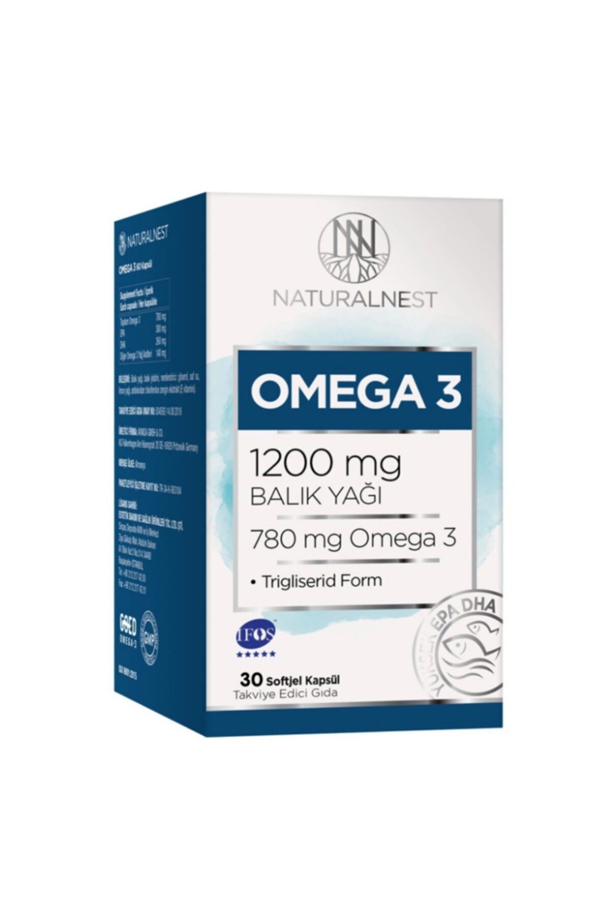 NATURAL Natural Nest Omega 3 30 Kapsül
