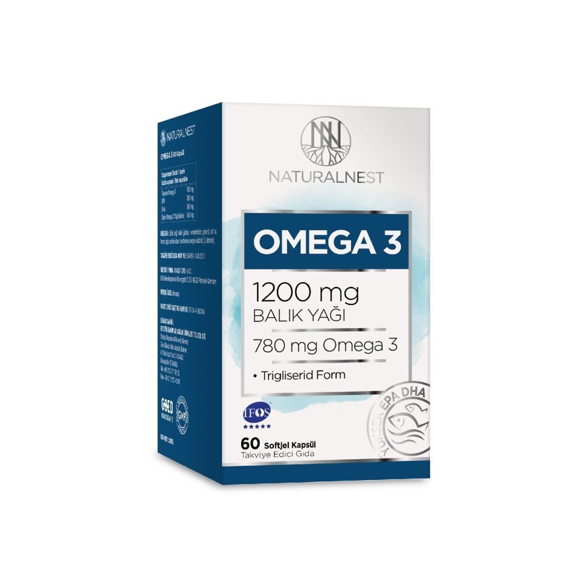 NATURAL Natural Nest Omega 3 60 Kapsül