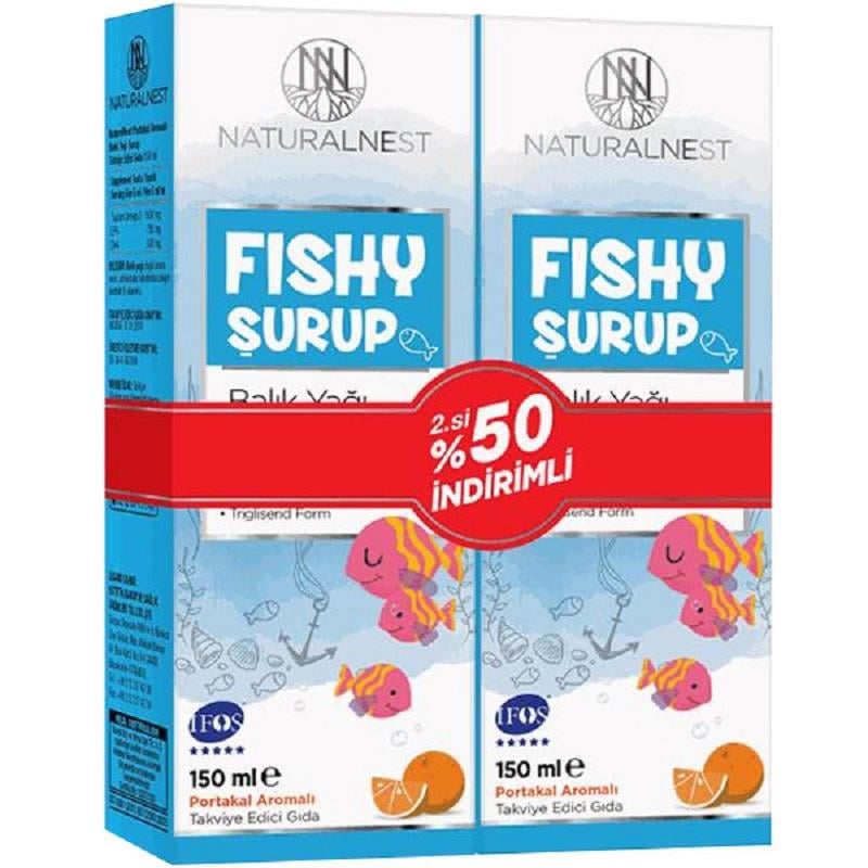 Naturalnest Naturalnest Fishy Balık Yağı Şurubu 150 ml - İkincisi %50 İndirimli
