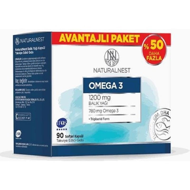 Naturalnest Naturalnest Omega 3 Avantajlı Paket 90 Kapsül