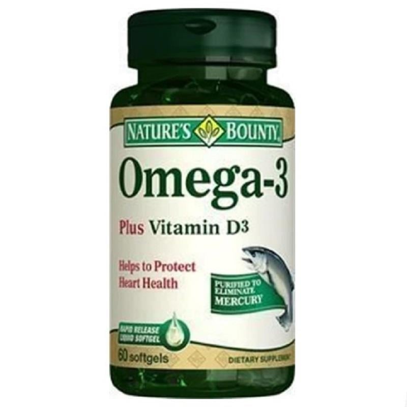 Nature's Bounty Nature's Bounty Omega-3 Plus Vitamin D3 60 Kapsül
