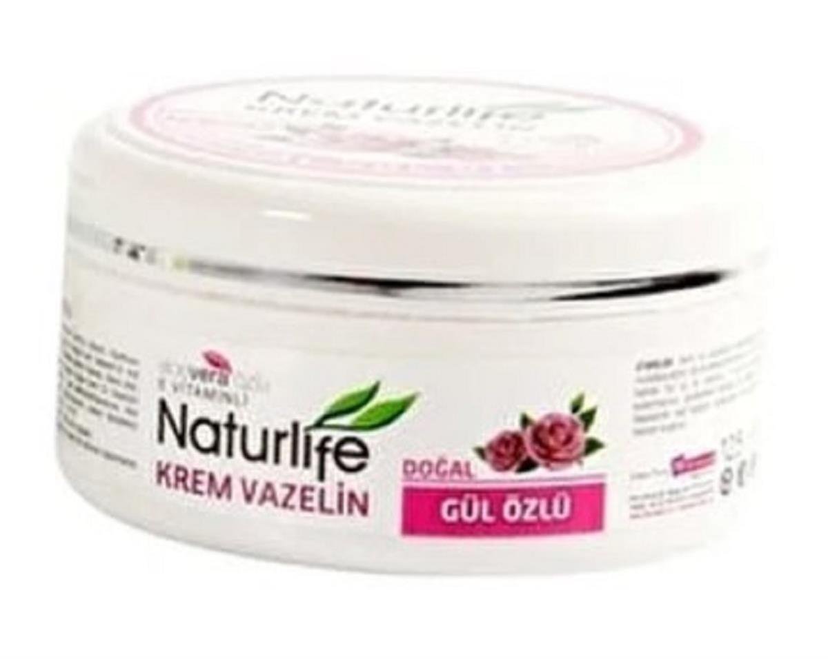 NATURLİFE Naturlife Doğal Gül Özlü Krem Vazelin 125 ml