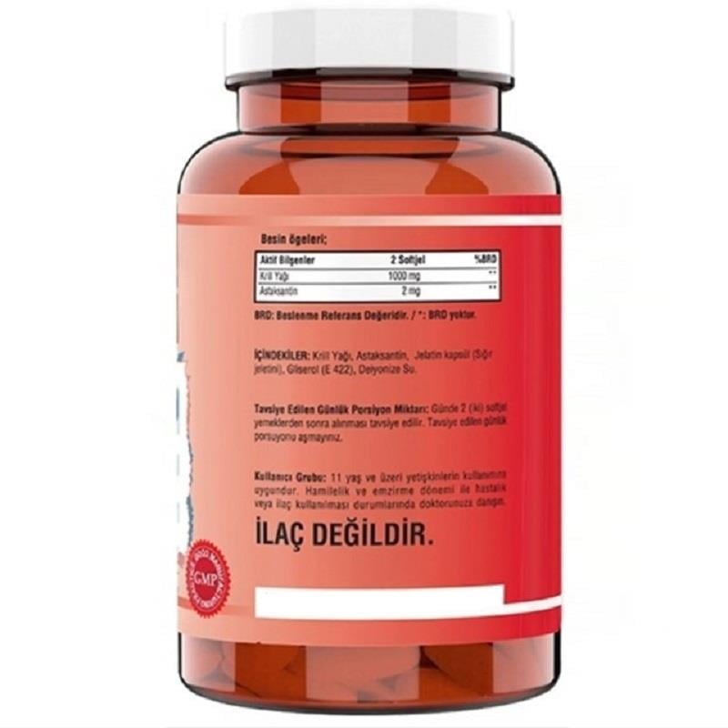 NCS NCS Krill Oil 1000 mg Astaksantin 90 Softjel