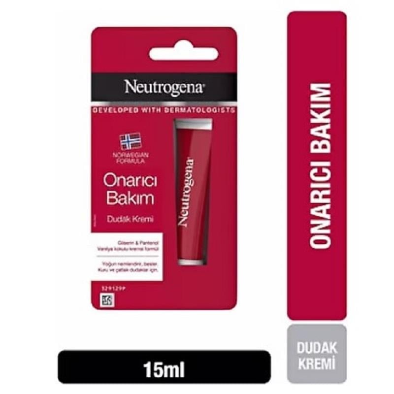Neutrogena Neutrogena Kuru ve Çatlamış Dudaklar İçin Onarıcı Bakım Kremi 15 ml