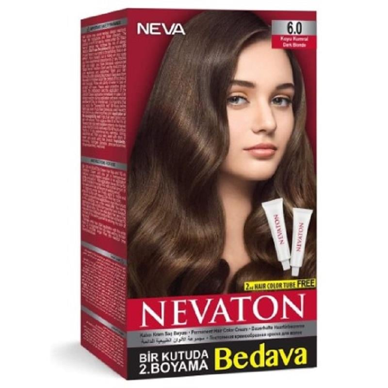 Nevaton Nevaton Kalıcı Krem Saç Boyası 6.0 Koyu Kumral