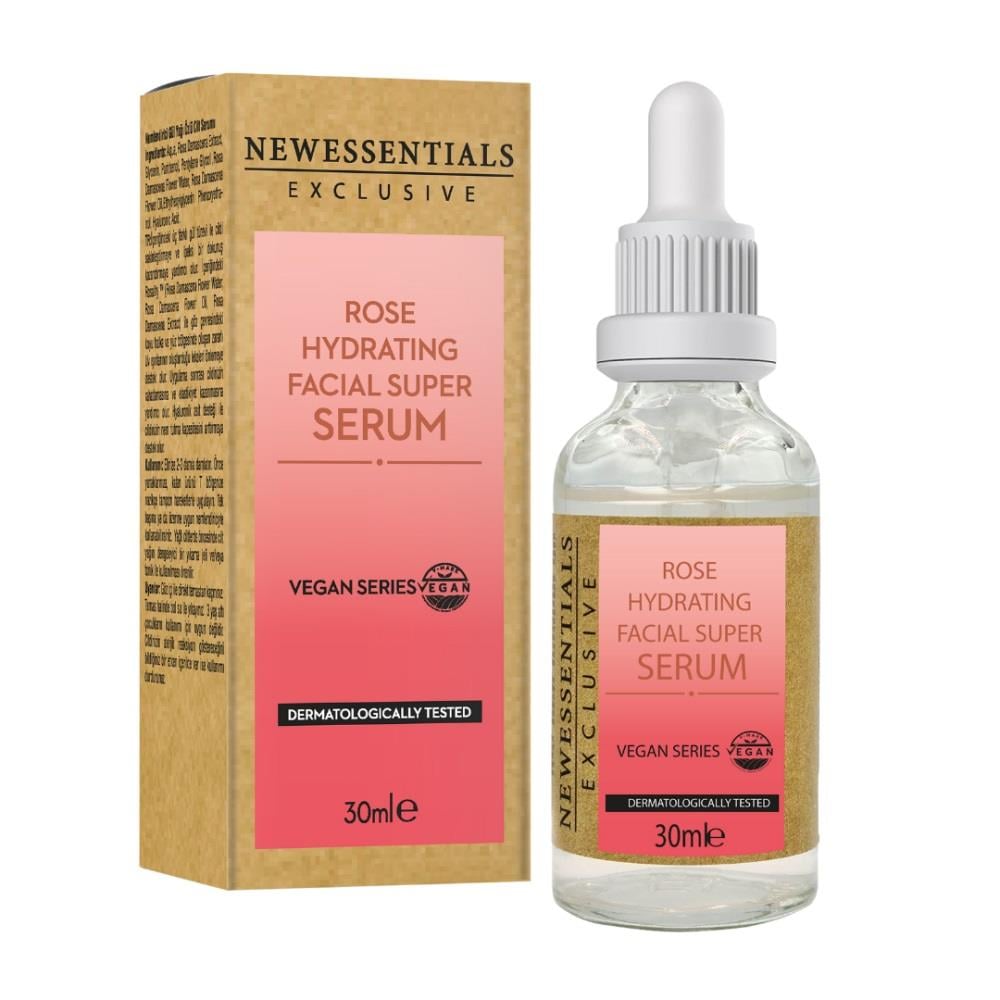 New Essentials New Essentials Vegan Series Gül Yağı Özlü Sakinleştirici Yatıştırıcı Yüz ve Göz Çevresi Serumu 30 ml