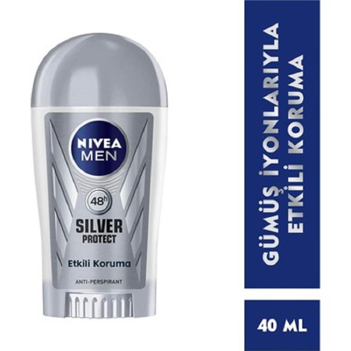 NİVEA Nivea Men Stick Silver Protect 40 ml