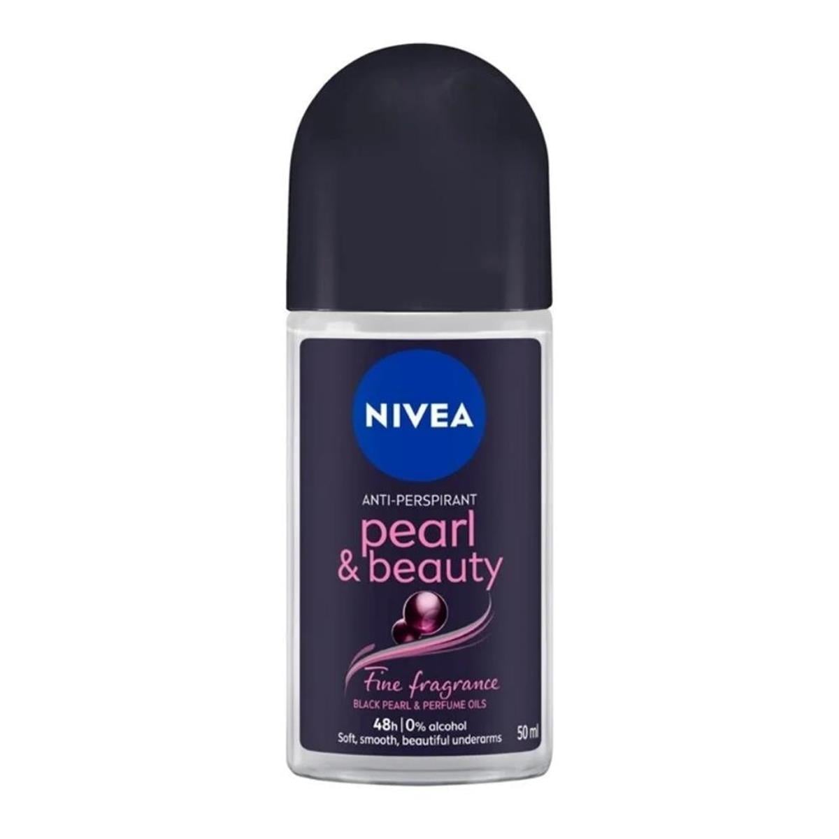 NİVEA Nivea Pearl & Beauty Black Kadın Roll-On Deodorant 50 ml