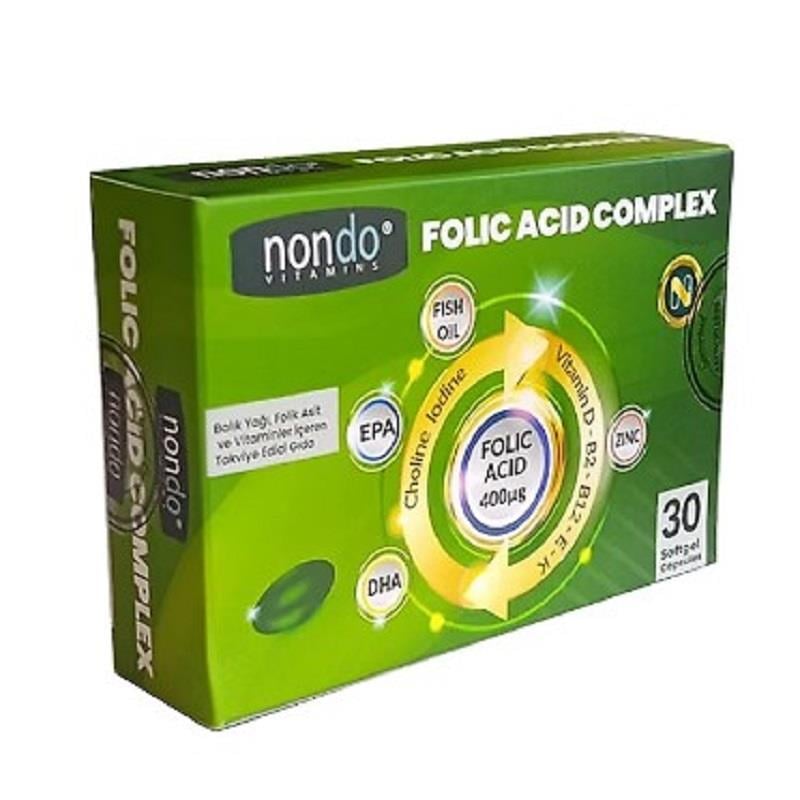 NONDO Nondo Folic Asit Complex 30 Kapsül