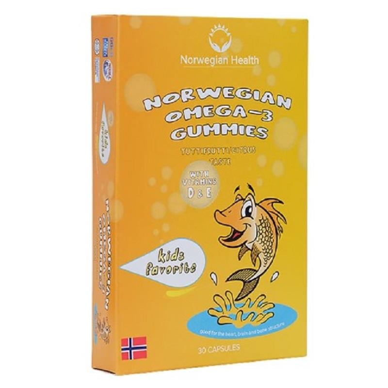 Norwegian Health Norwegian Health Çocuk Tutti Frutti Aromalı Omega 3 Çiğnenebilir Balık Yağı Gummies 30 Kapsül