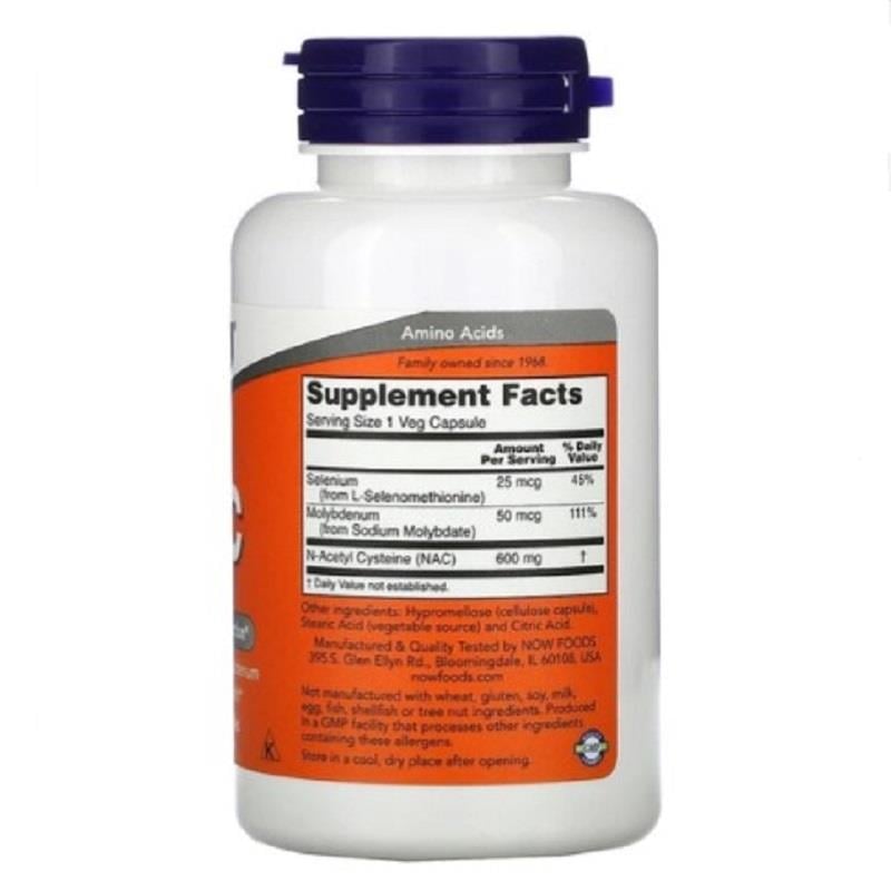 Now Foods Now Foods Nac 600 mg 100 Veggie Kapsül
