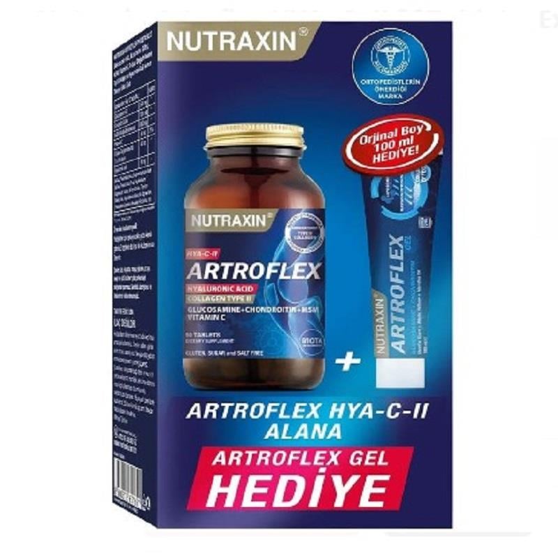 Nutraxin Nutraxin Artroflex Hya-C-II 90 Tablet + Extra Gel 100 ml Hediyeli