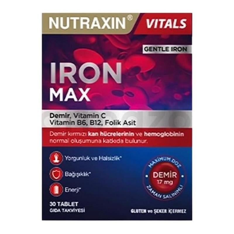 Nutraxin Nutraxin Iron Max 17 mg 30 Tablet