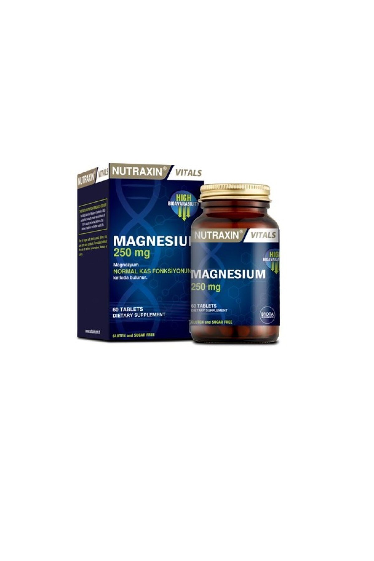 Nutraxin Nutraxin Magnesium 250 mg 60 Tablet