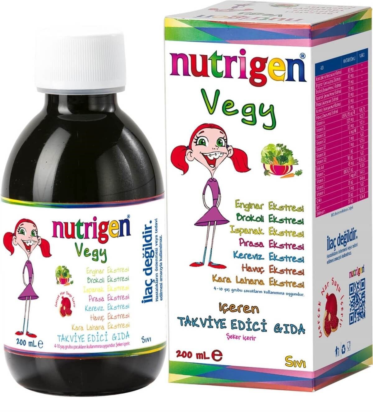 Nutrigen Nutrigen Vegy Şurup 200 ml