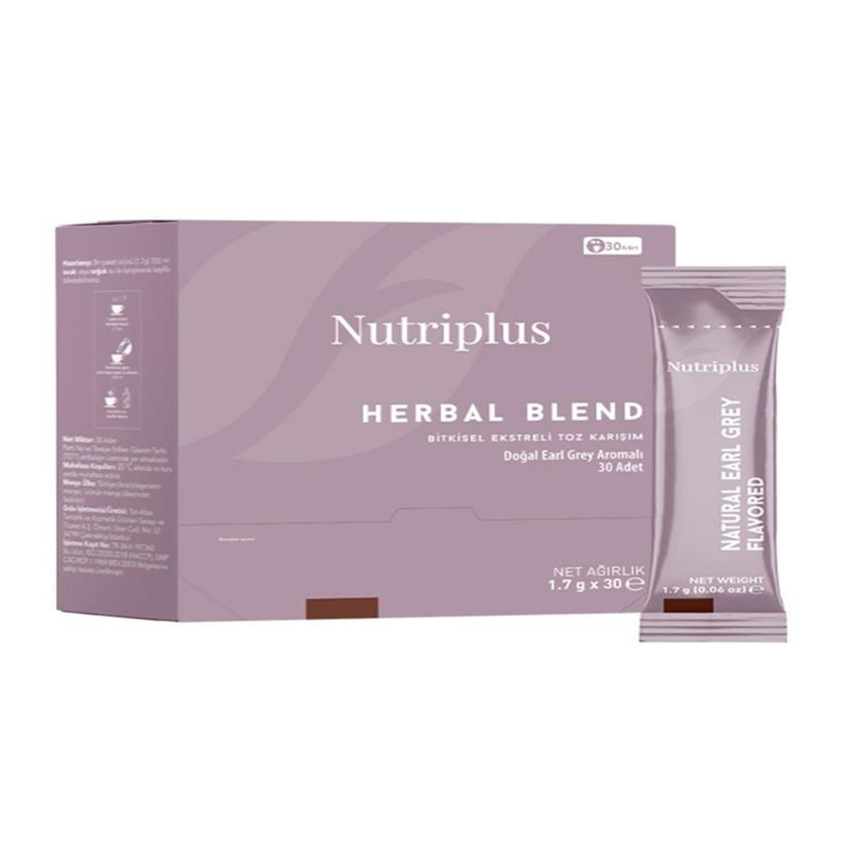 NUTRİPLUS Nutriplus Herbal Blend Doğal Çay Aromalı 1,7 gr 30'lu