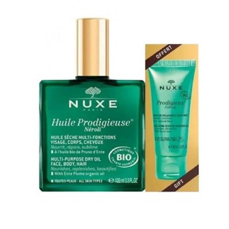 Nuxe Nuxe Huile Prodigieuse Neroli Bio 100 ml + Shower Gel Organic 30 ml
