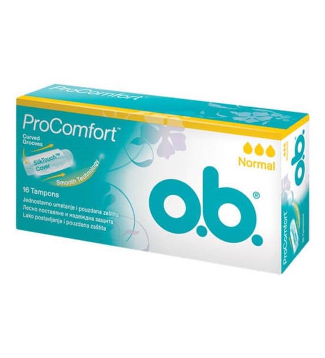 O.B. O.B. ProComfort Tampon 3 Damla Normal 16'lı