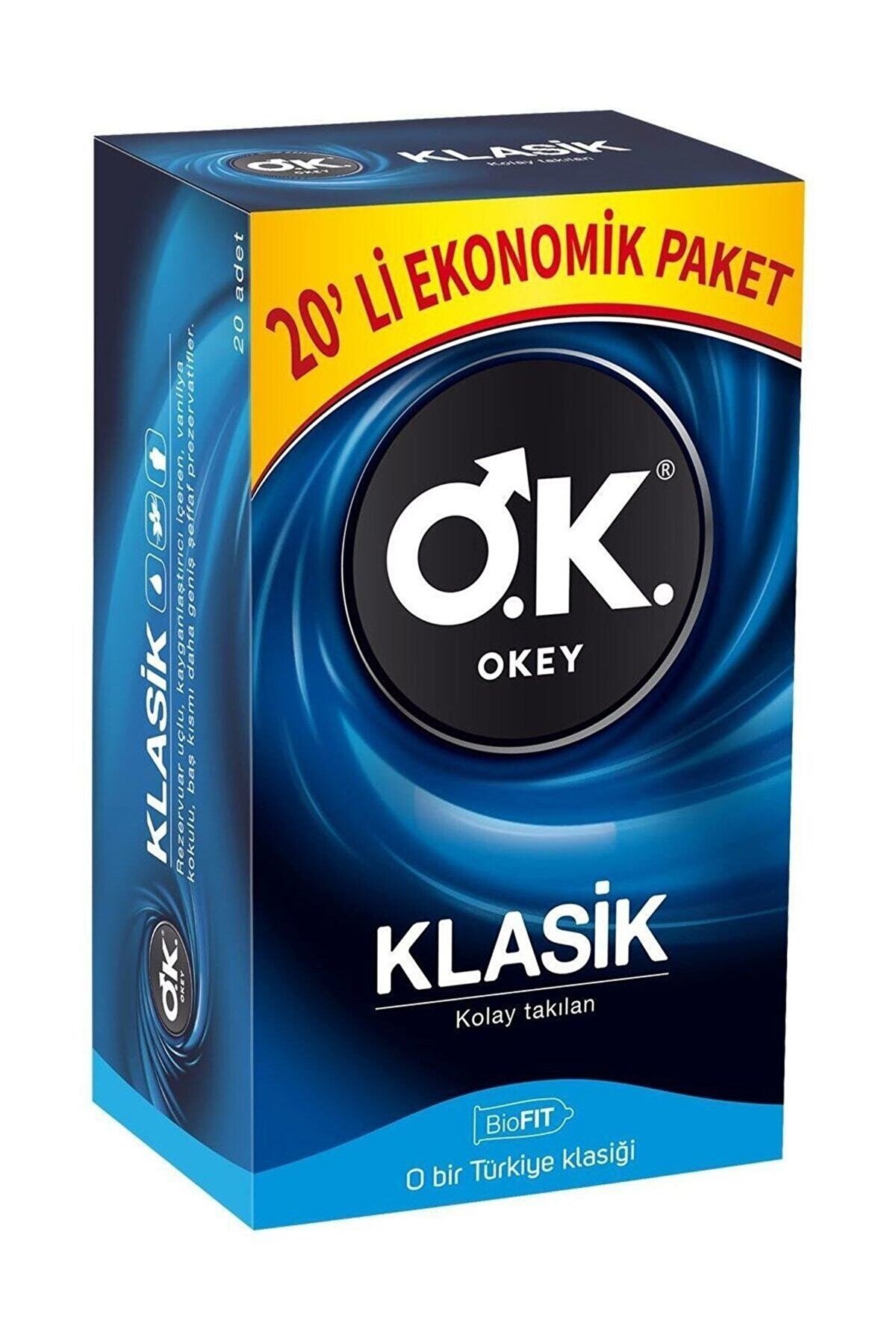 Okey Okey Klasik Prezervatif Ekonomik 20'li