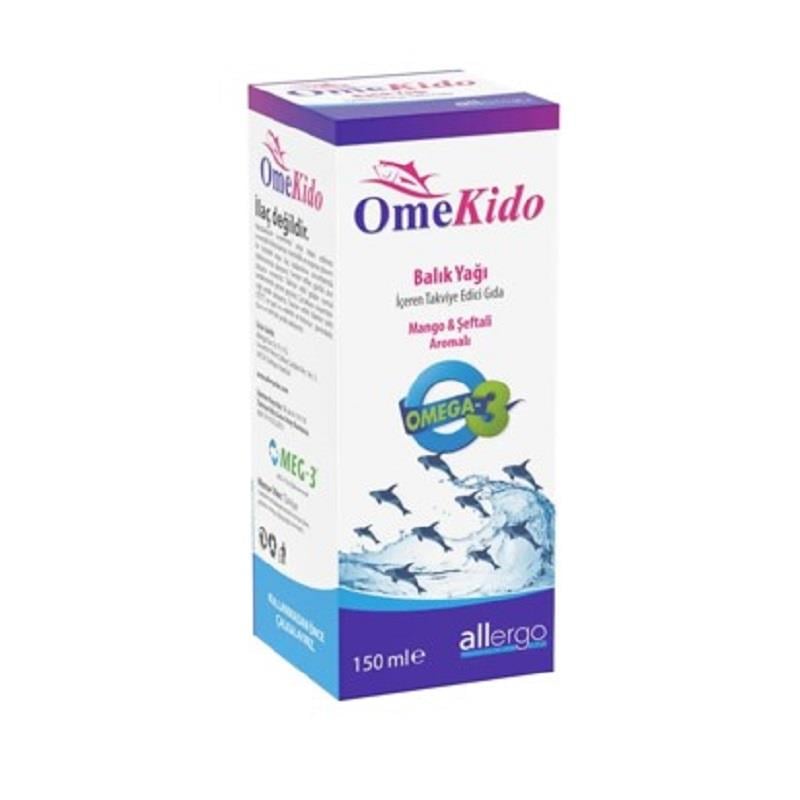 OmeKido Omekido Balık Yağı Şeftali & Mango Aromalı 150 ml