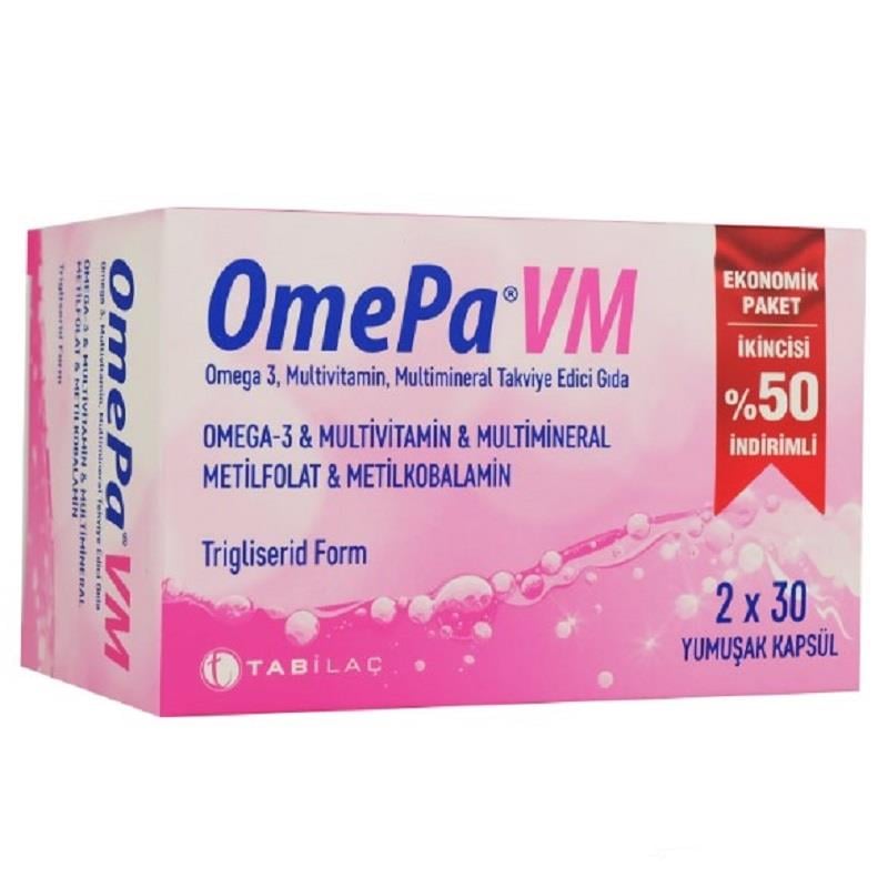 Omepa Omepa VM 30 Yumuşak Kapsül - İkincisi %50 İndirimli