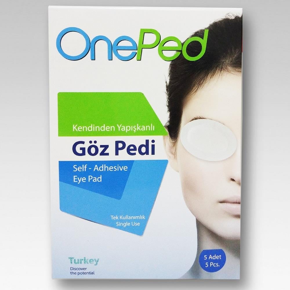 One Ped One Ped Kendinden Yapışkanlı Steril Göz Pedi 5'li