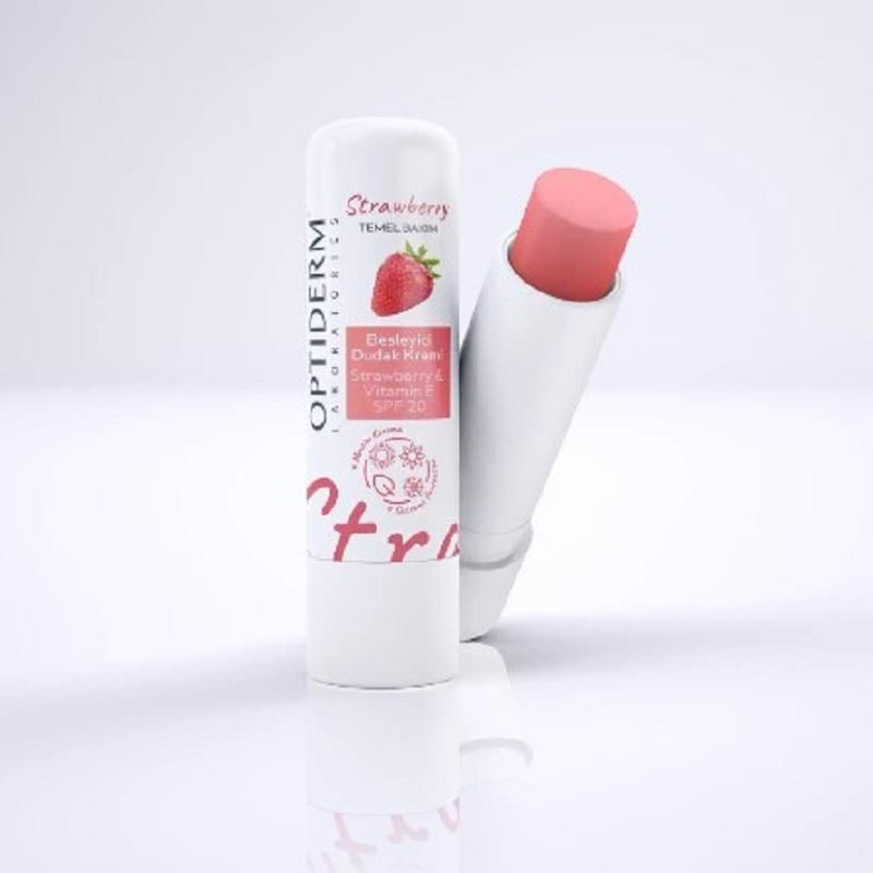 Optiderm Optiderm Lip Stick E Vitaminli SPF20+ Çilek