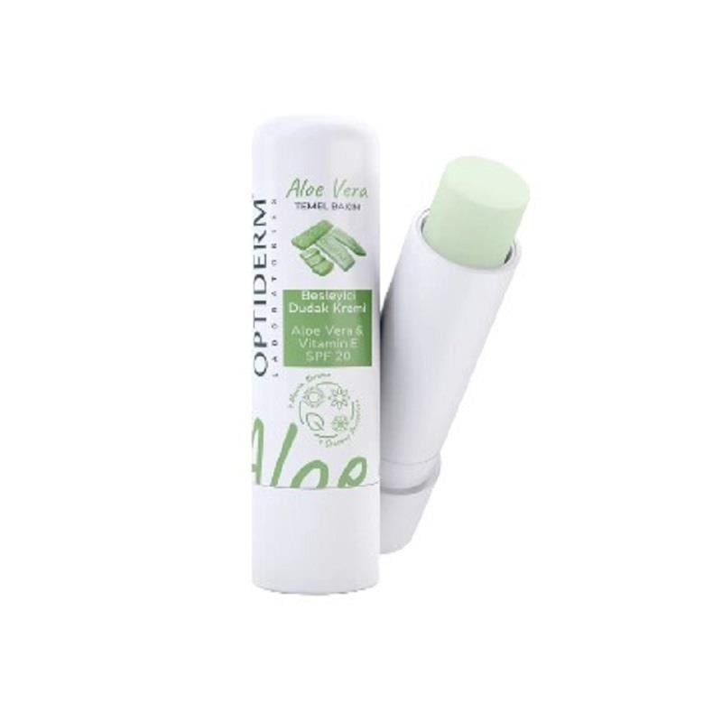 Optiderm Optiderm Lip Stick E Vitaminli SPF20+ Aloe Vera